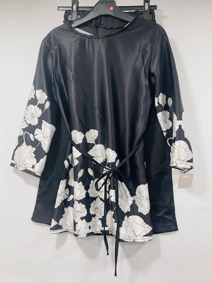 Satin Floral Tunic and Trousers Set
