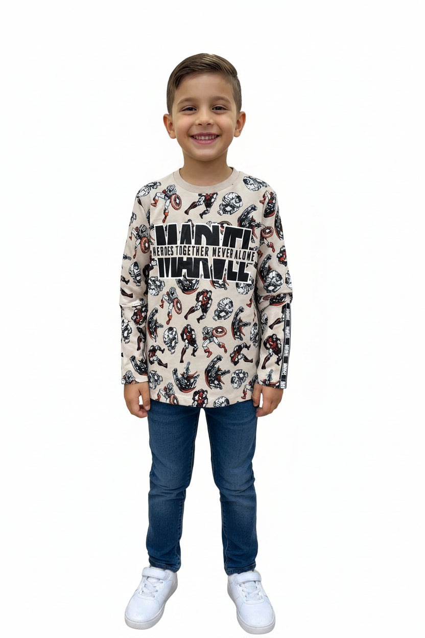 Marvel Heroes Long Sleeve Tee
