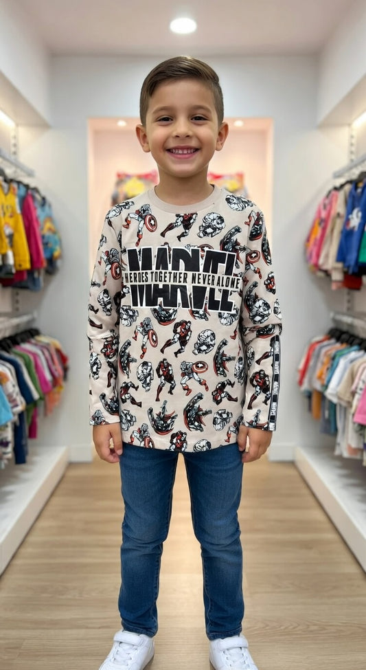 Marvel Heroes Long Sleeve Tee