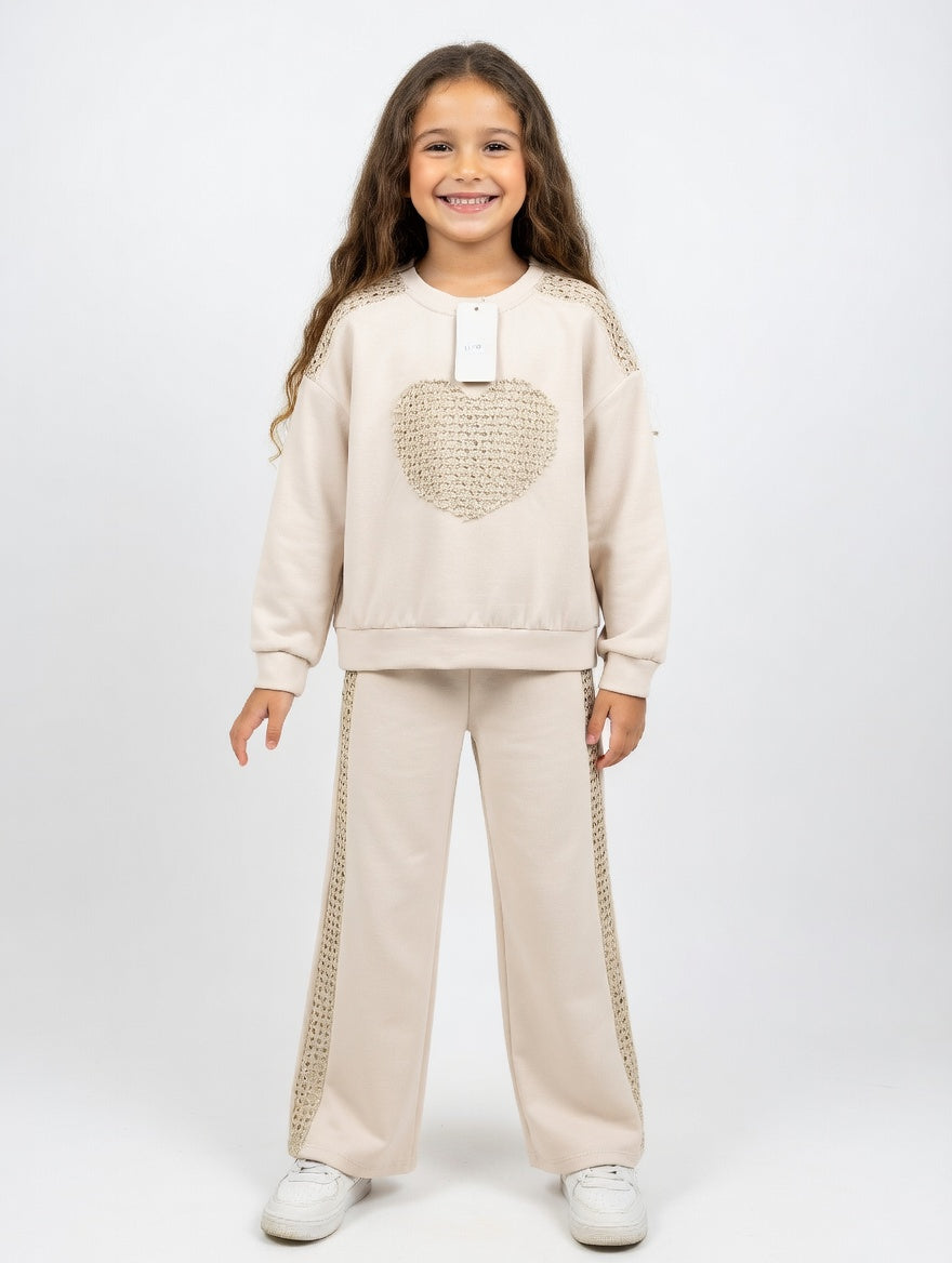 Girls' Crochet Heart Set