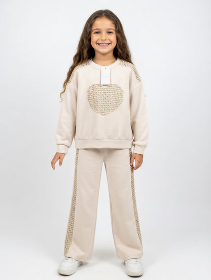 Girls' Crochet Heart Set