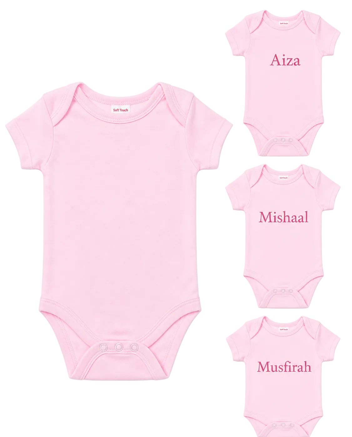 Personalized INFANTS BODYSUIT - Pink