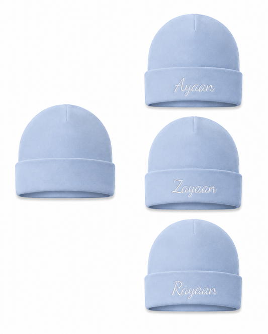 Personalized INFANTS PLAIN Blue HATS
