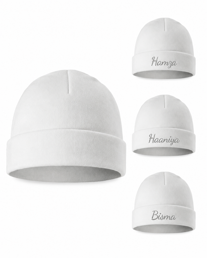 Personalized Infants Plain White Hat