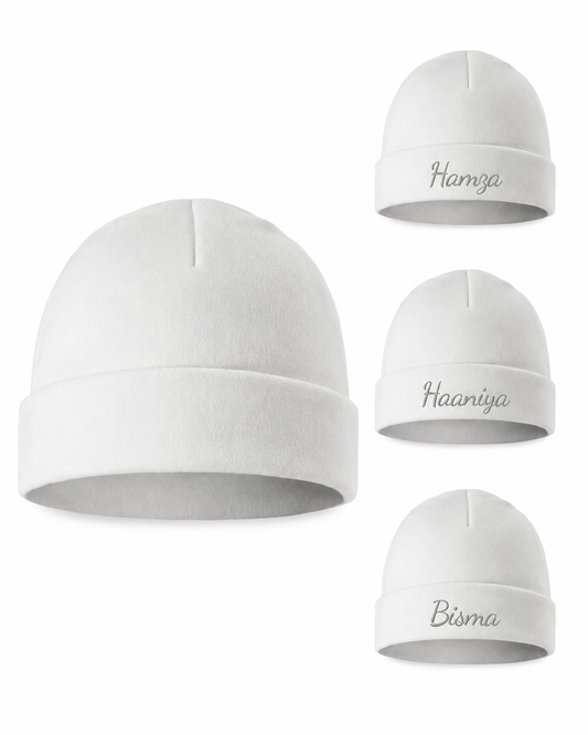 Personalized Infants Plain White Hat