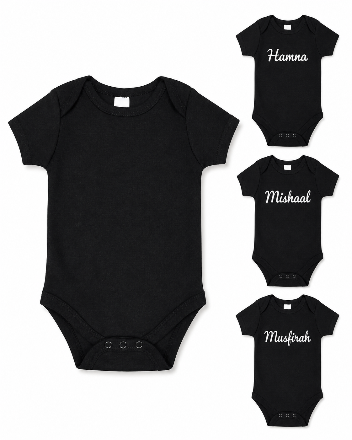 Personalized Plain BLACK BODYSUIT