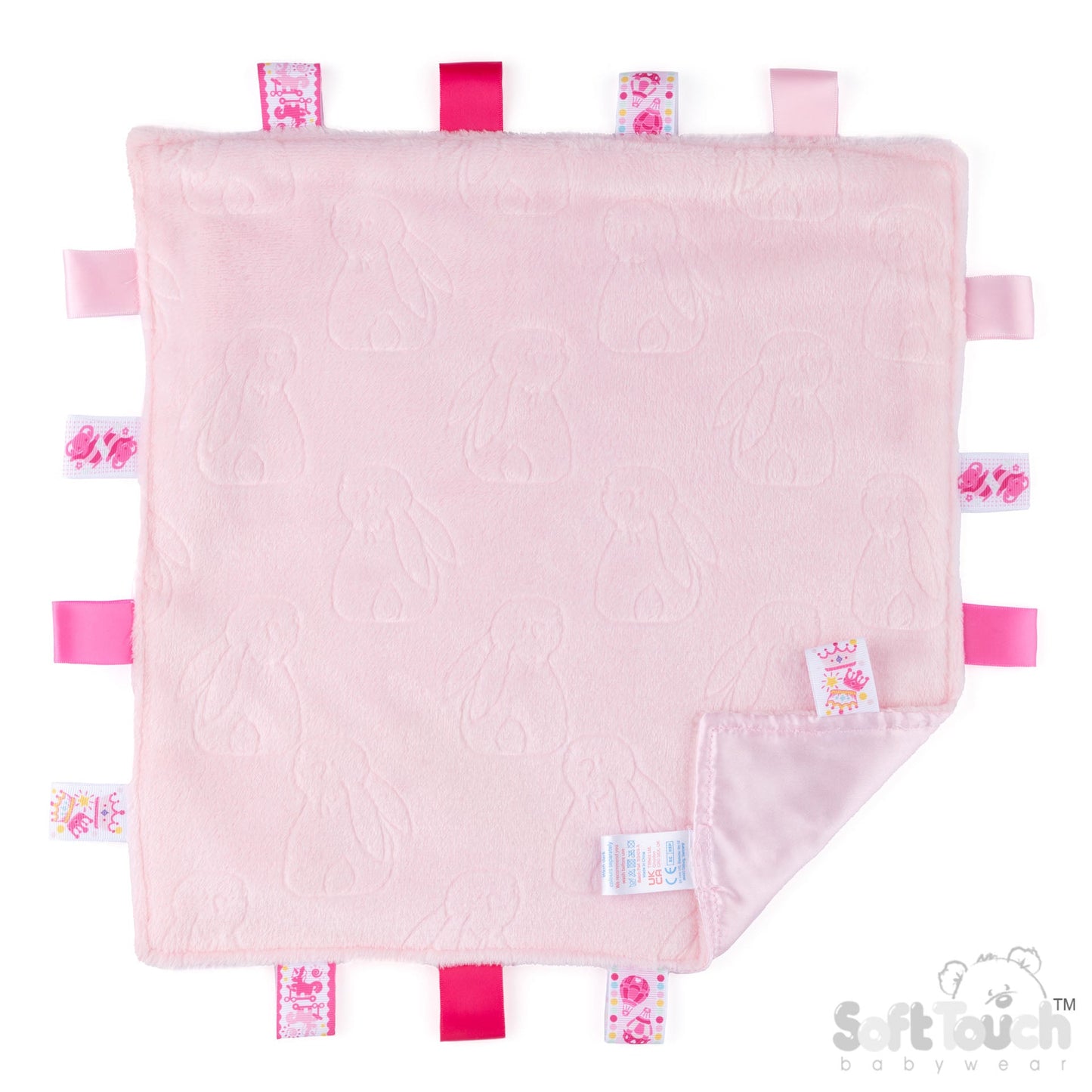 Embossed Taggie Comforter - Pink (PK12) RC305-P