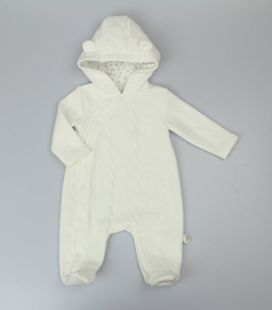 Quilted 3pc Pramsuit - Sky Blue (0-9M) (PK6) H13535
