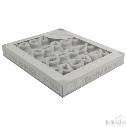 ACRYLIC TURNOVER BABY BOOTEES: S403-G