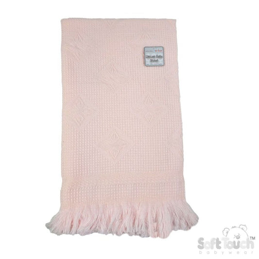 Acrylic Baby Star Shawl - Star/Pink (110x110cm) (PK6) SH22-BP-P