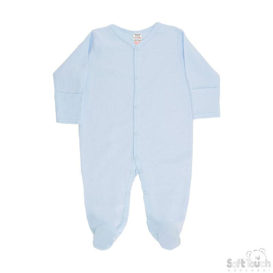 Plain Blue Sleep Suit (3-6 Months) SS4663-B