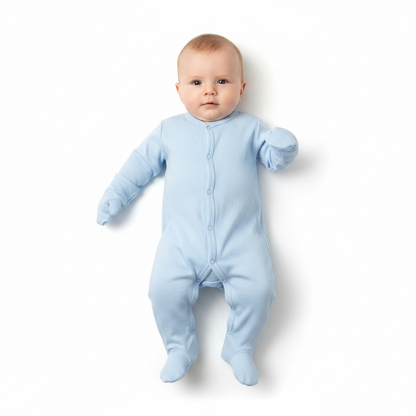 Plain Blue Sleep Suit