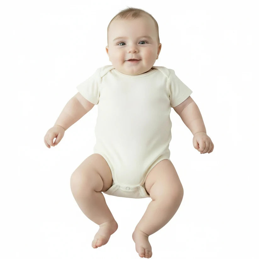 Personalized Plain Cream Bodysuit