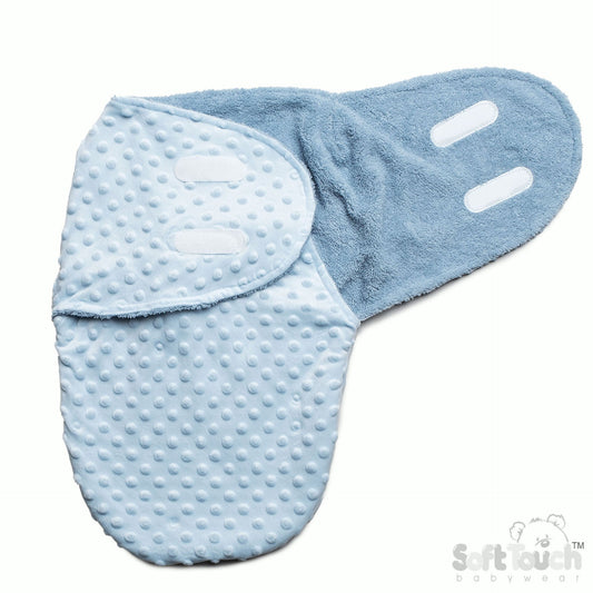 Swaddle Bag -Blue Bubble (NB-3m) (PK4) SW116B