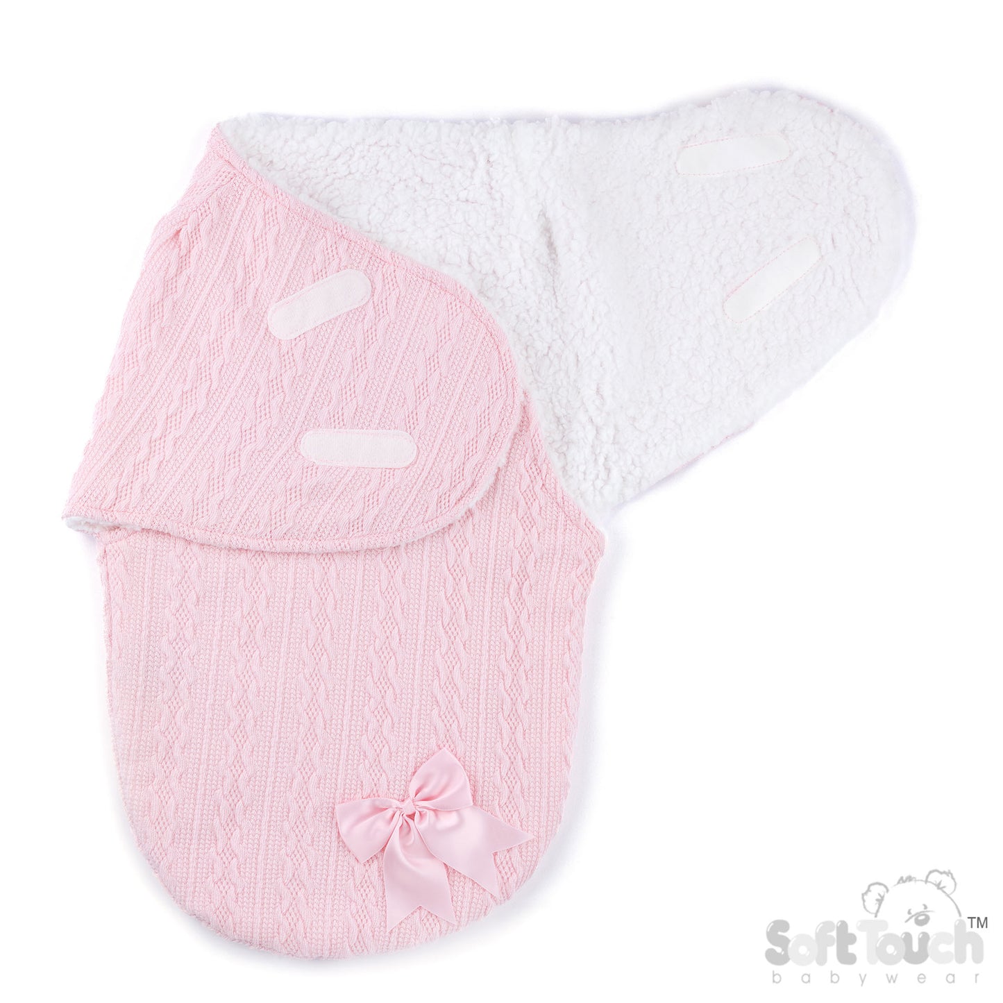 Baby Cable Knit Swaddle Wrap – Coffee