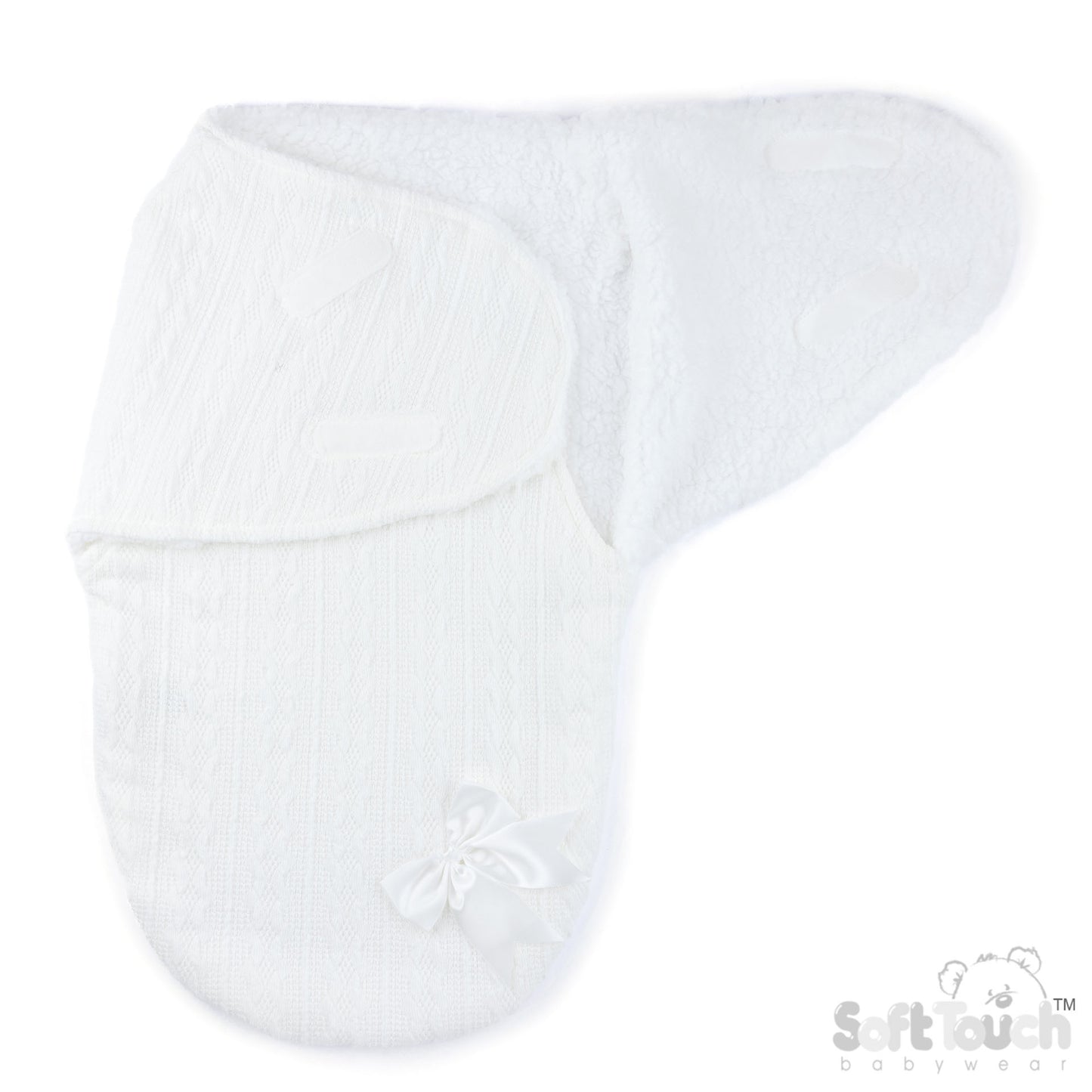 Baby Cable Knit Swaddle Wrap – Coffee