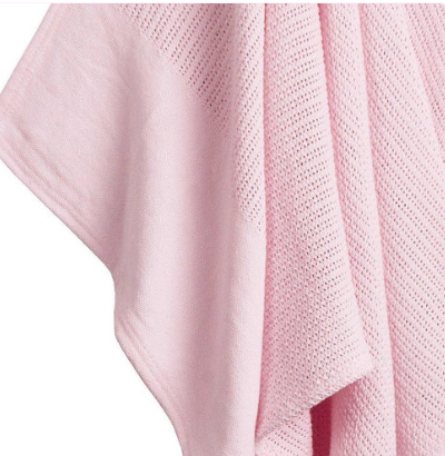 BABY HEAVY KNIT CELLULAR PANEL BLANKET