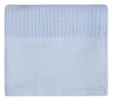 BABY HEAVY KNIT CELLULAR PANEL BLANKET