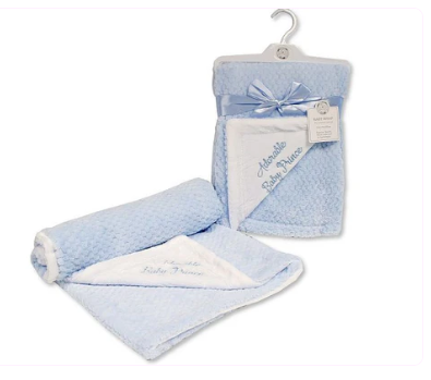 Baby Boys 2 Layer Waffle Wrap