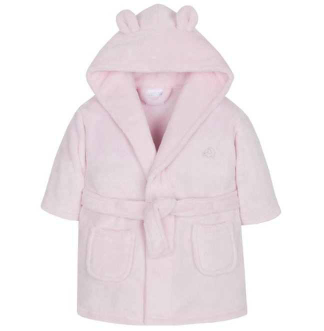 Baby Hooded Dressing Gown – Dusky Blue (6-24 Months)