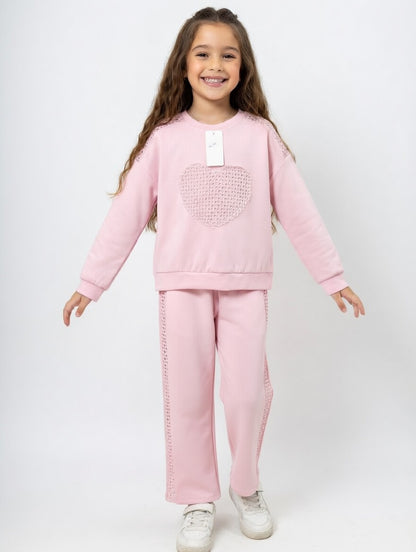 Girls' Crochet Heart Set