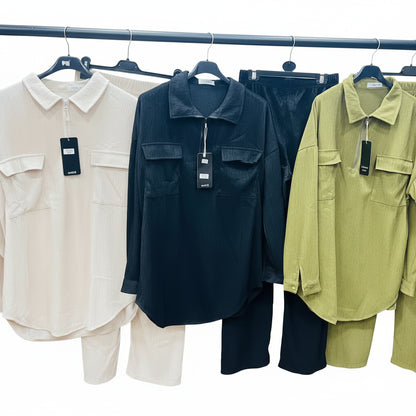Ribbed Crinkle Utility Co-ord Set
