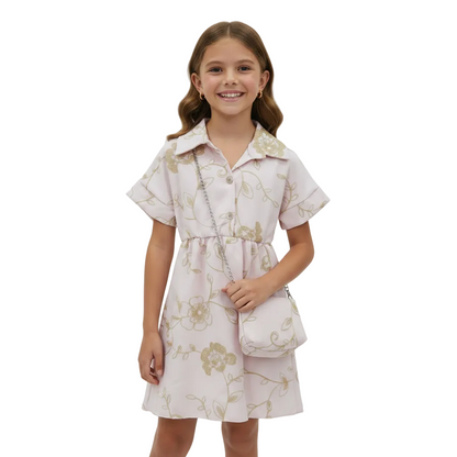 Embroidered Summer Dresses with Matching Purses