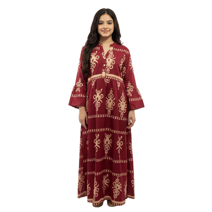 Women's Traditional Motif Print Long Kurti | Elegant Casual Wear