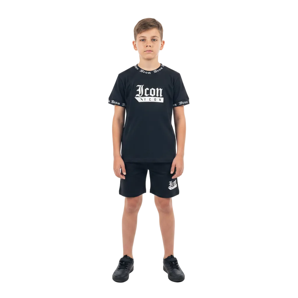 Boys Icon Printed T-Shirt & Shorts Set