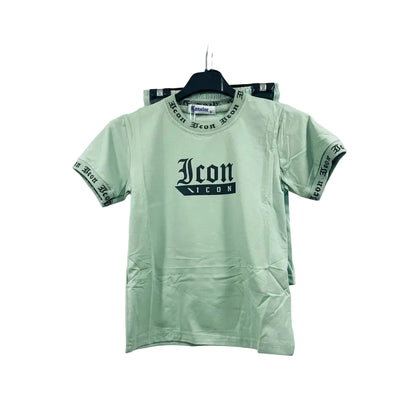 Boys Icon Printed T-Shirt & Shorts Set
