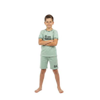Boys Icon Printed T-Shirt & Shorts Set