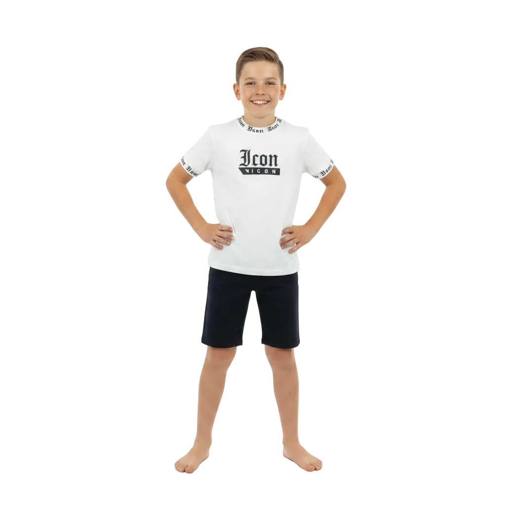 Boys Icon Printed T-Shirt & Shorts Set