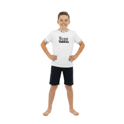 Boys Icon Printed T-Shirt & Shorts Set