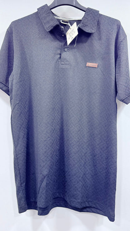 Premium Half-Sleeve Jacquard Polo Shirt