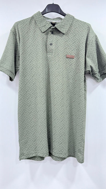 Premium Half-Sleeve Jacquard Polo Shirt