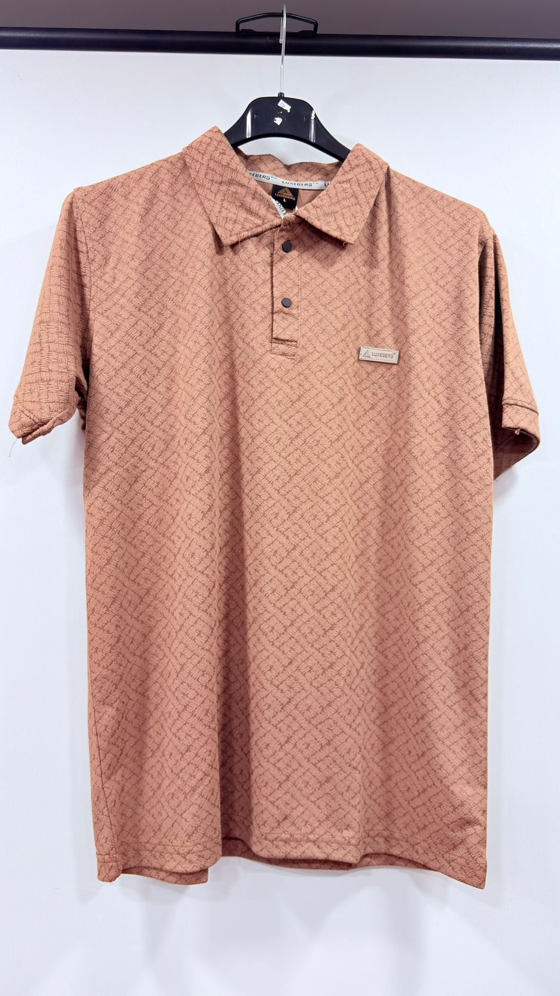 Premium Half-Sleeve Jacquard Polo Shirt