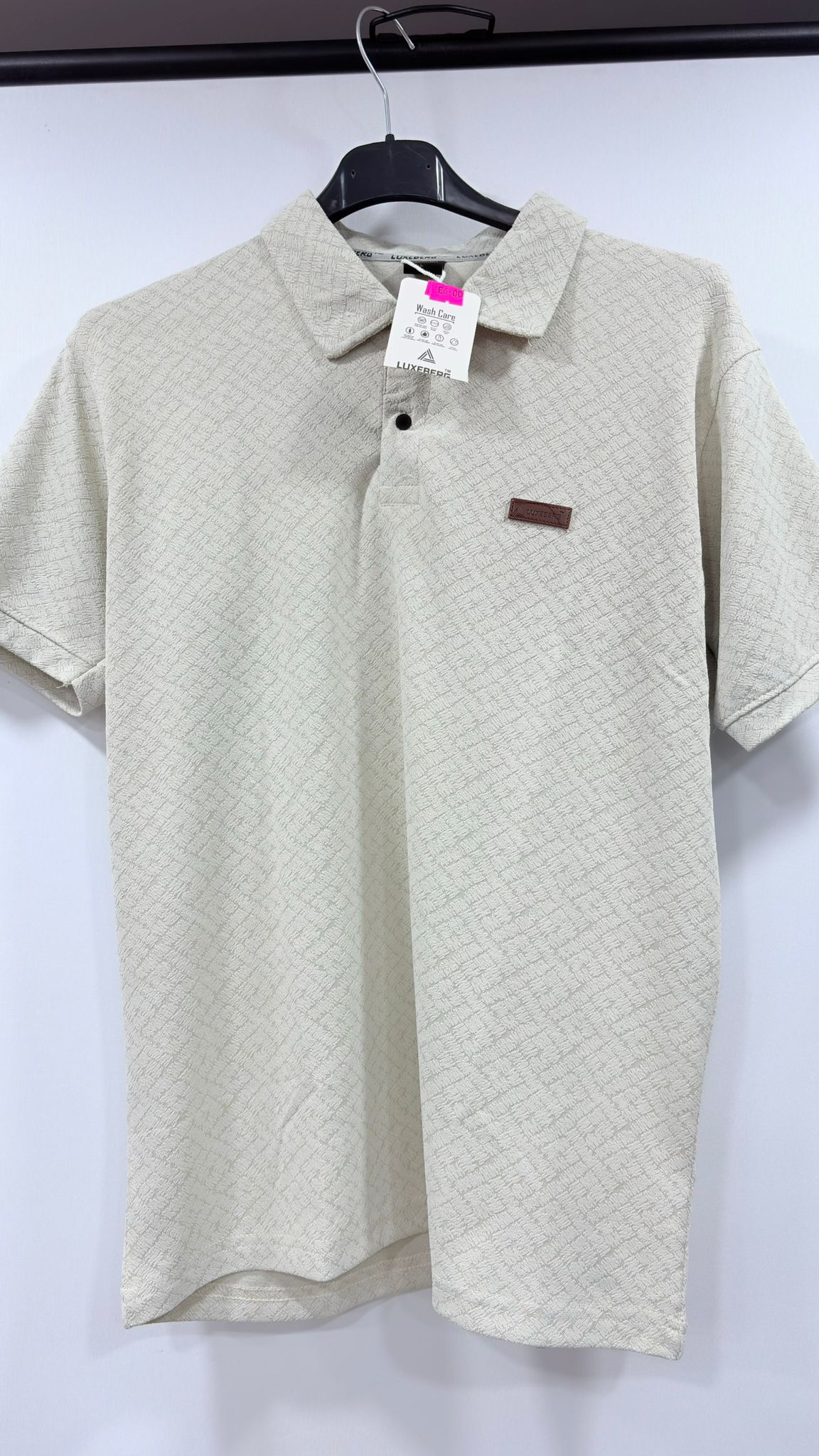 Premium Half-Sleeve Jacquard Polo Shirt
