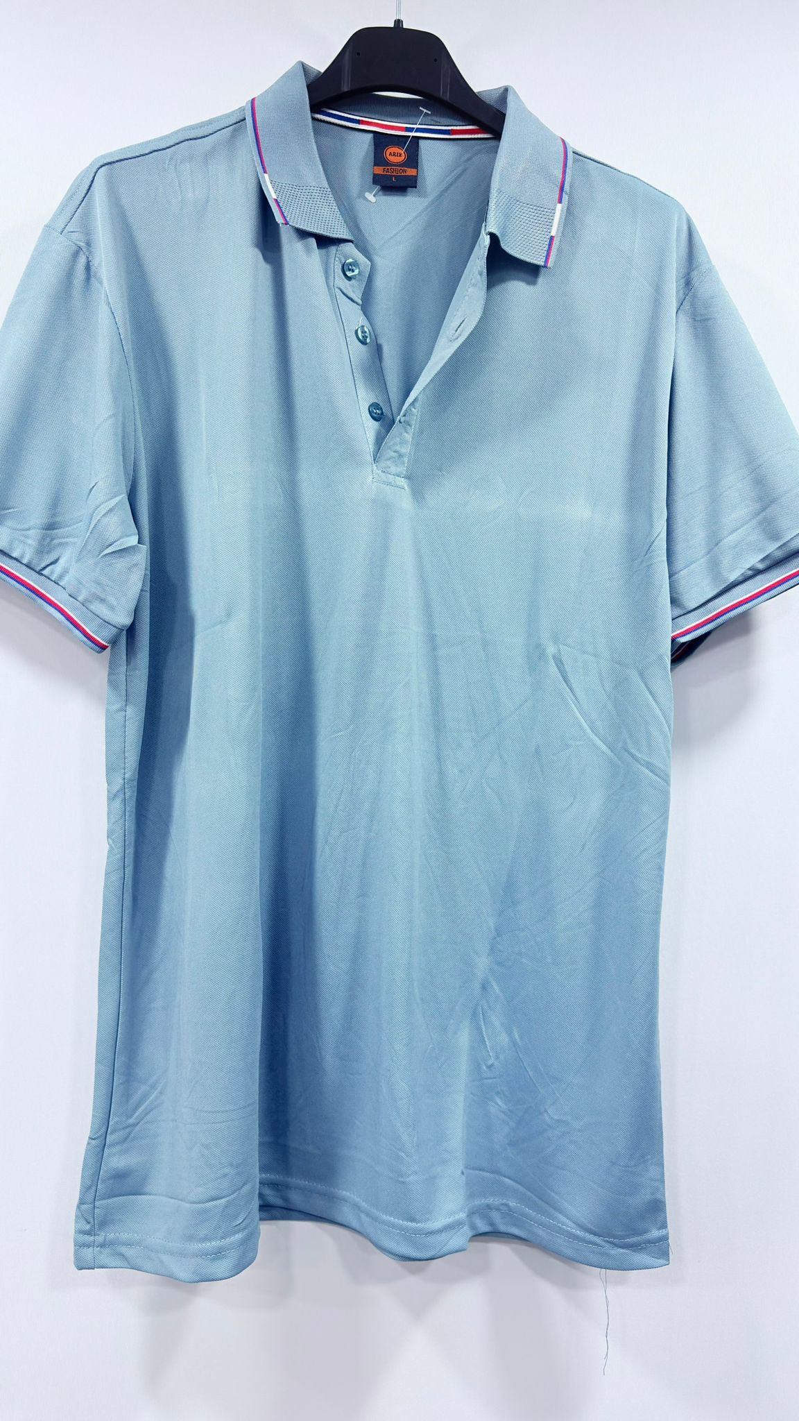 Men's Tipped Collar Short-Sleeve Polo Shirt