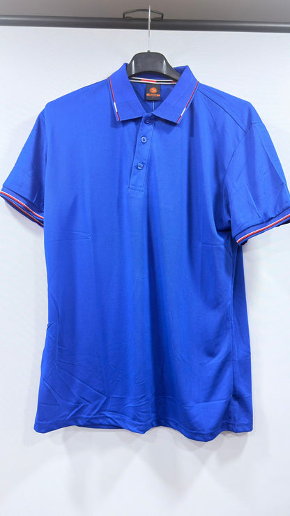 Men's Tipped Collar Short-Sleeve Polo Shirt