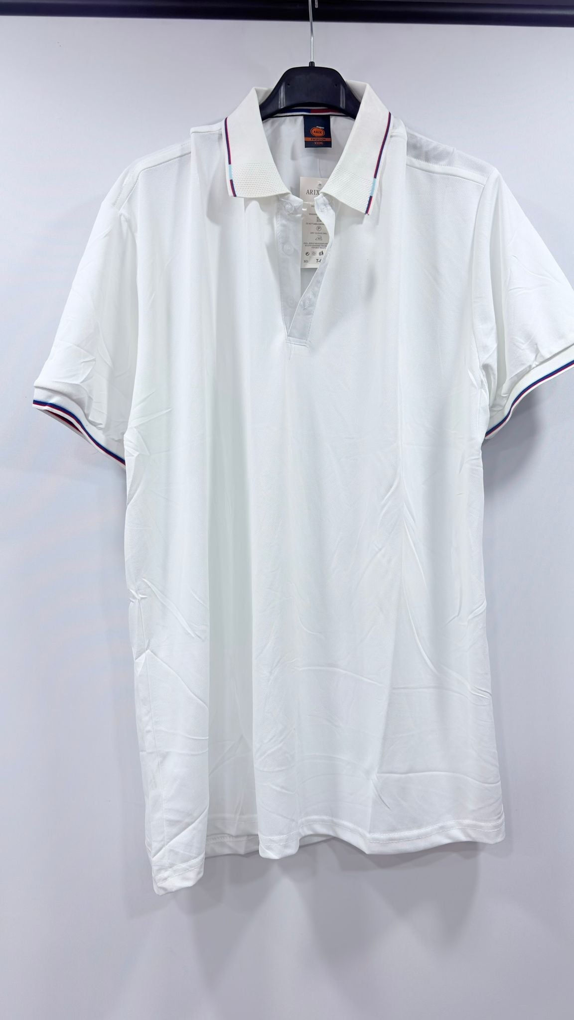 Men's Tipped Collar Short-Sleeve Polo Shirt