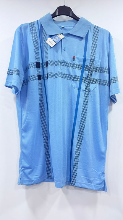 Classic Short-Sleeve Polo Shirt with Chest Pocket