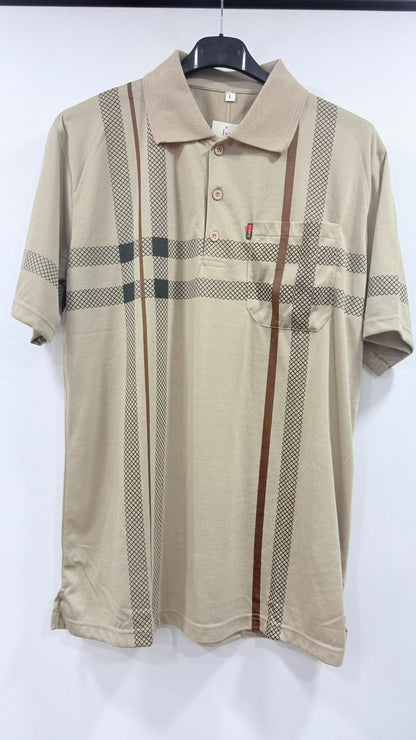 Classic Short-Sleeve Polo Shirt with Chest Pocket