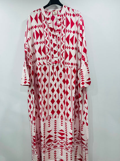 Women's Geometric Print Casual Maxi Dress