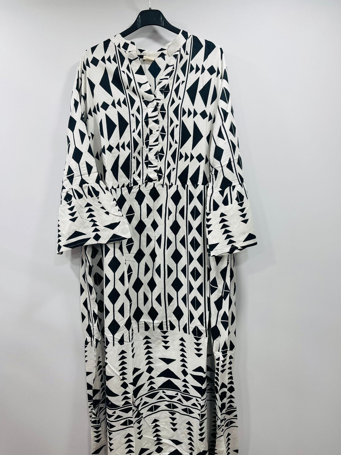 Women's Geometric Print Casual Maxi Dress