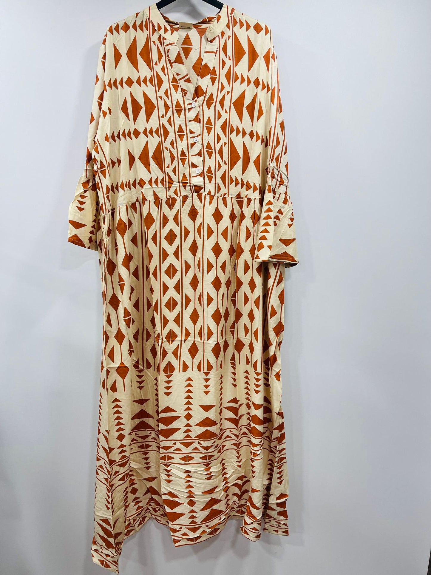 Women's Geometric Print Casual Maxi Dress