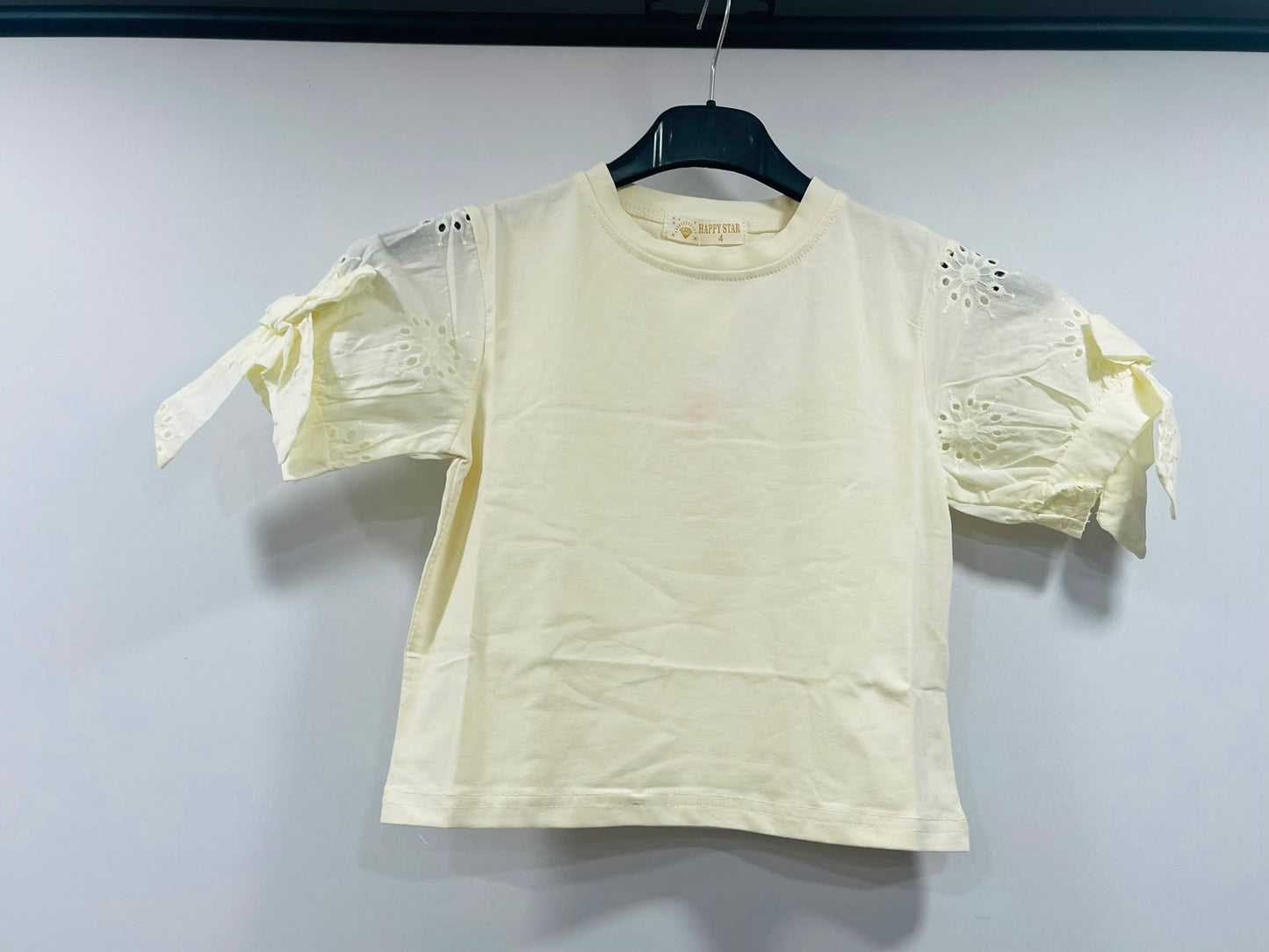 Cute Short-Sleeve Blouses with Tie-Detail Sleeves