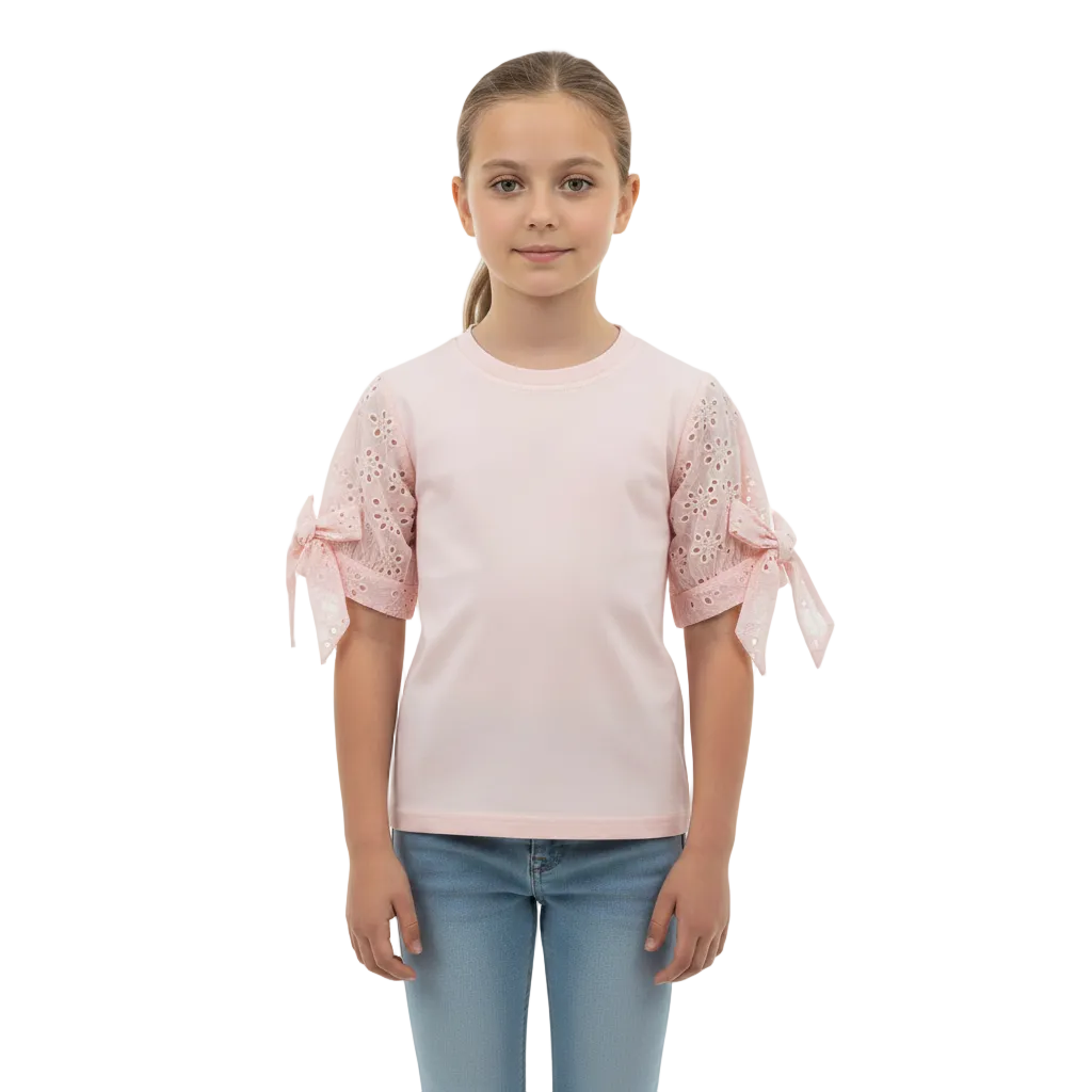 Cute Tie-Detail Short Sleeve Blouse | Cotton Summer Top
