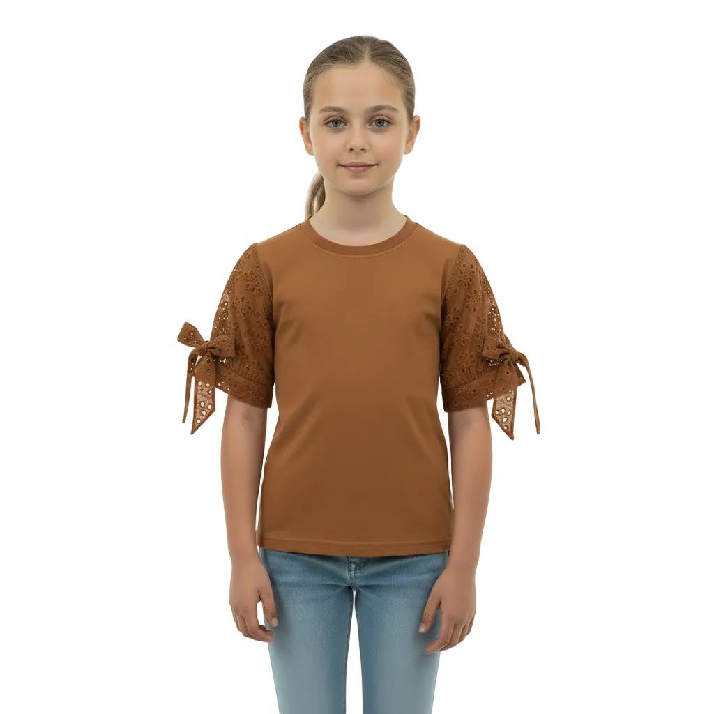 Cute Tie-Detail Short Sleeve Blouse | Cotton Summer Top
