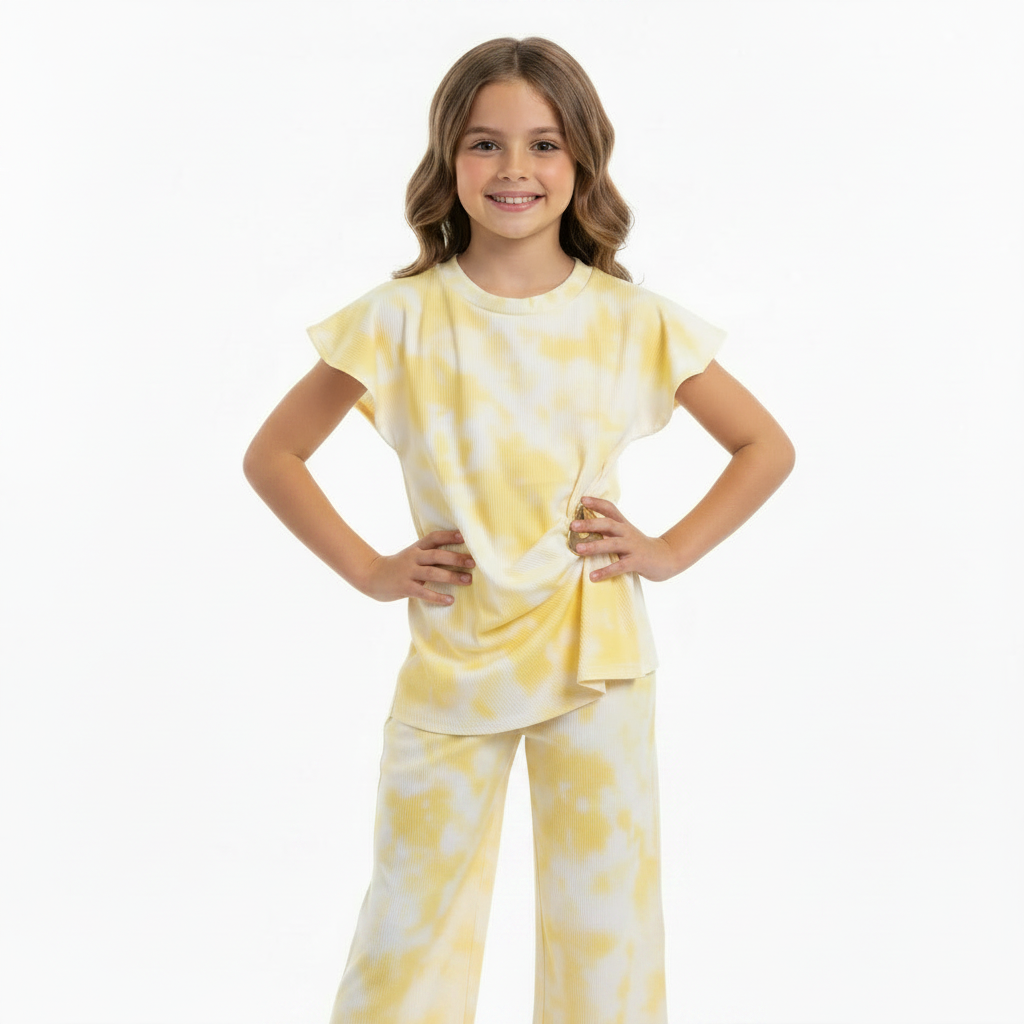 Summer Tie-Dye Co-ord Set with Side Buckle Detail | 2 Piece Outfit
