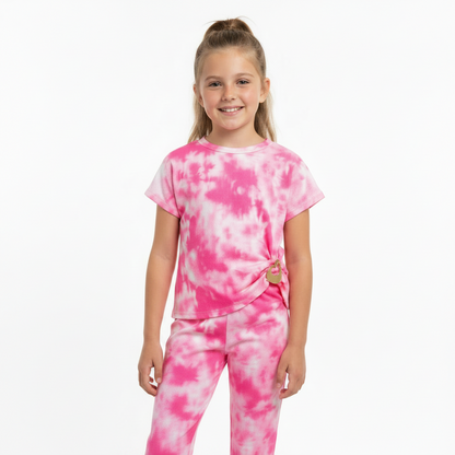 Summer Tie-Dye Co-ord Set with Side Buckle Detail | 2 Piece Outfit